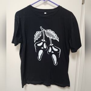 Black Ghostface Cherry Tee Size M